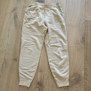 Rag & Bone Fleece Sweatpants Medium Beige Tan Relaxed Fit Joggers